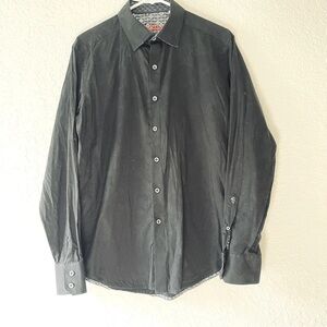 Robert Graham black button down dress shirt